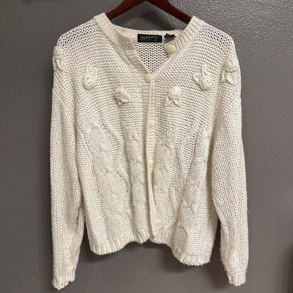 Joules Rafferty Cream Cable Knit Cardigan